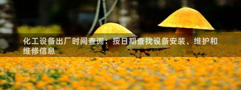 新宝gg案件：化工设备出厂时间查询：按日期查找设备